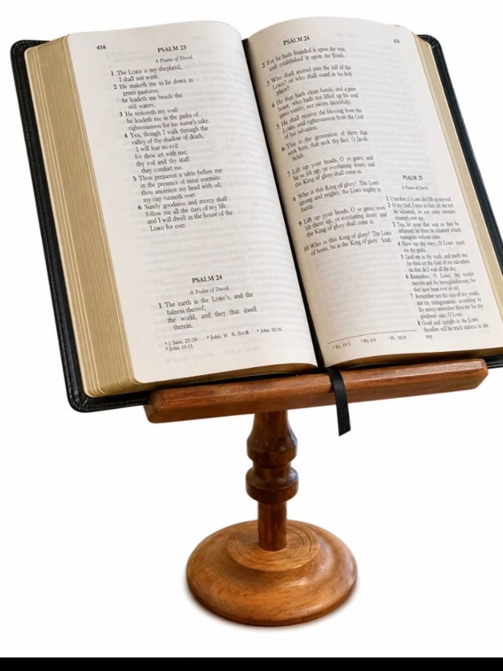 Wooden Tabletop Display Stand Bible Recipe CookBook Artwork Menu House Rules